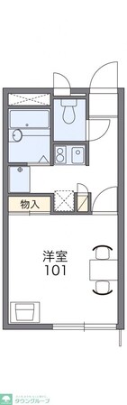 レオパレスグリーン青毛の物件間取画像
